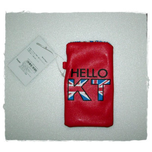 Hello Kitty -  Union Jack Official Mobile Cell Phone Pouch Bag NWT